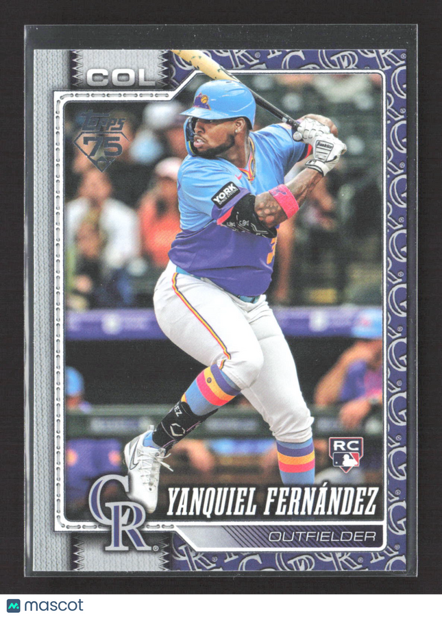 2026 Topps Series One Yanquiel Fernandez #116 RC Team Border