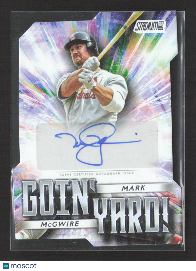 2025 Topps Stadium Club Goin' Yard Mark McGwire #GYA-MMC Auto