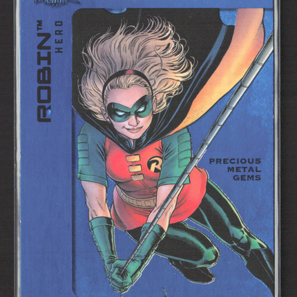 2025 SkyBox Metal Universe Robin Precious Metal Gems /50 Blue PMG #49