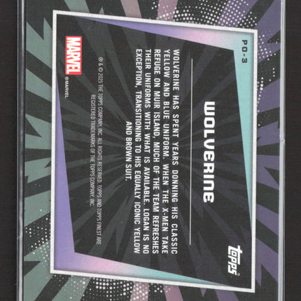 2025 Topps Finest Marvel #PO-3 Wolverine /199