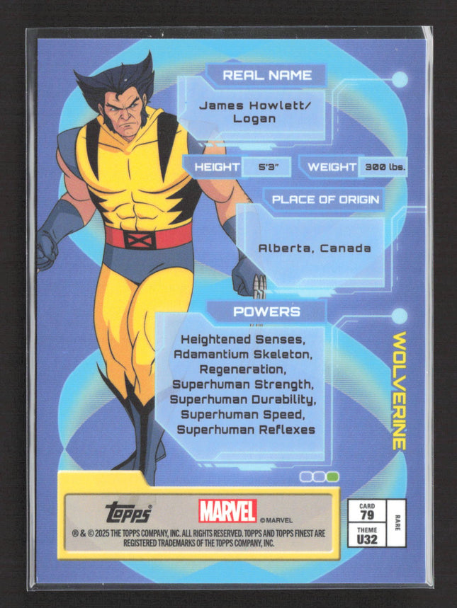 2025 Topps Finest Marvel Ultimates 13/97 #79 Wolverine X-Fractor