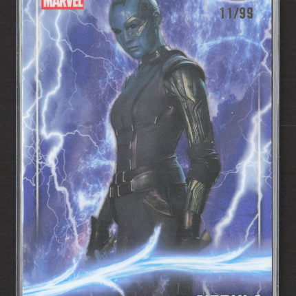 2025 Topps Chrome Marvel Marvel Studios Guardians of the Galaxy 11/99 #45 Nebula