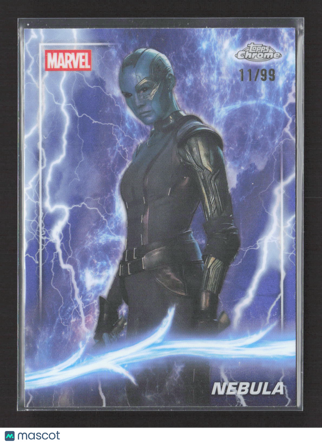 2025 Topps Chrome Marvel Marvel Studios Guardians of the Galaxy 11/99 #45 Nebula