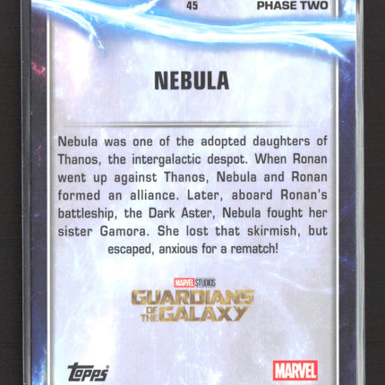 2025 Topps Chrome Marvel Marvel Studios Guardians of the Galaxy 11/99 #45 Nebula