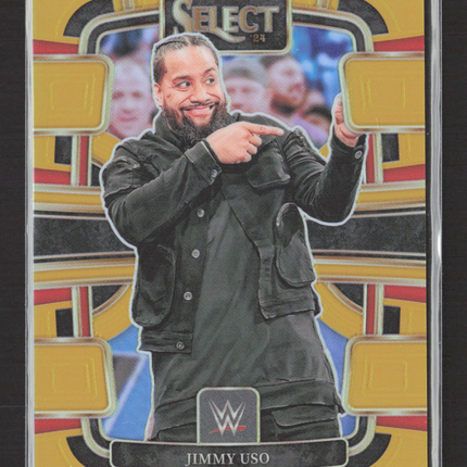 2024 Panini Select WWE Prizm Jimmy Uso #76 Gold Concourse 08/10