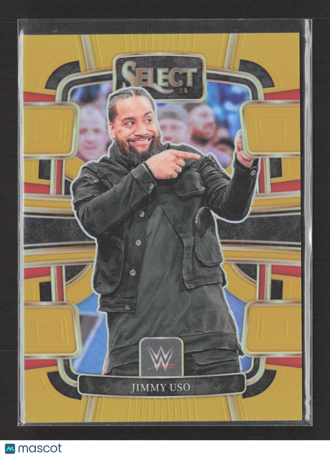 2024 Panini Select WWE Prizm Jimmy Uso #76 Gold Concourse 08/10