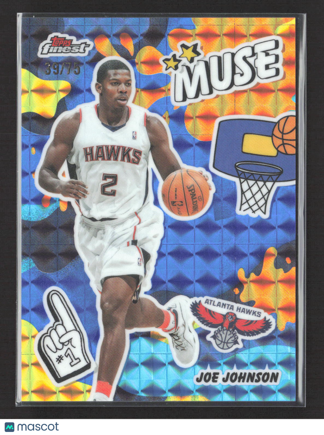 2026 Topps Finest Muse Joe Johnson #M-28 Blue Refractor 39/75
