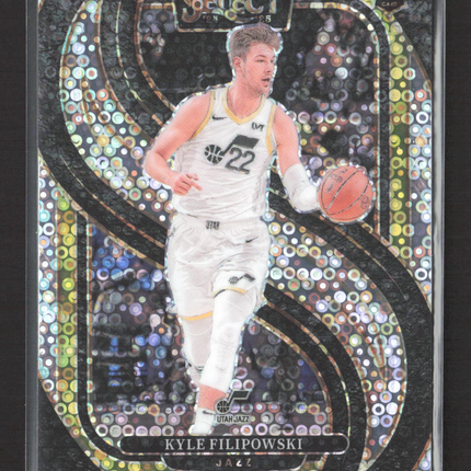 2025 Panini Select Basketball Kyle Filipowski #170 White Disco Prizm RC