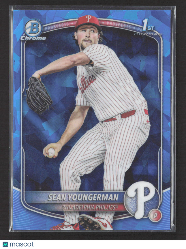 2025 Topps Bowman Chrome Sean Youngerman #BDC-104 Blue Sapphire Refractor