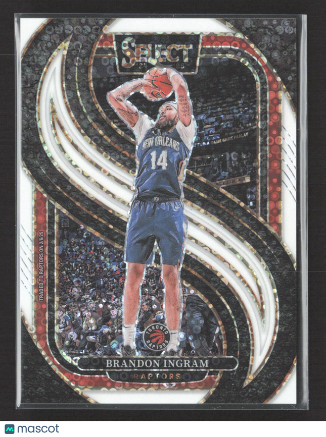 2025 Panini Select Prizm Premier Level Brandon Ingram #162 White Gold 33/75