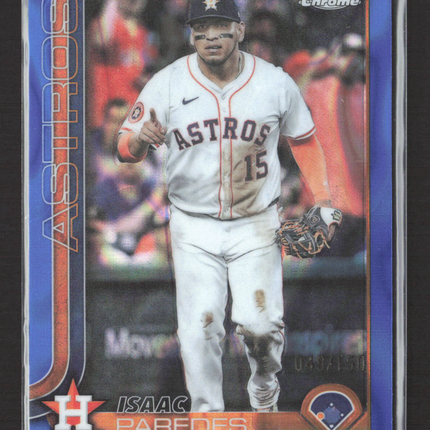 2025 Topps Chrome Isaac Paredes #USC29 Blue 049/150