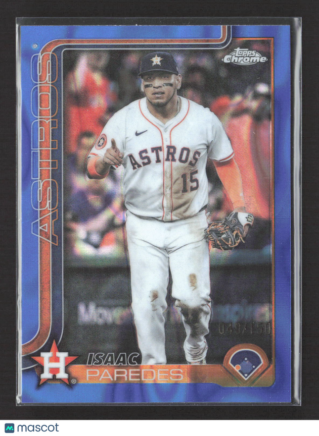 2025 Topps Chrome Isaac Paredes #USC29 Blue 049/150