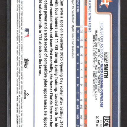 2025 Topps Chrome Cam Smith #USC145 RayWave RC
