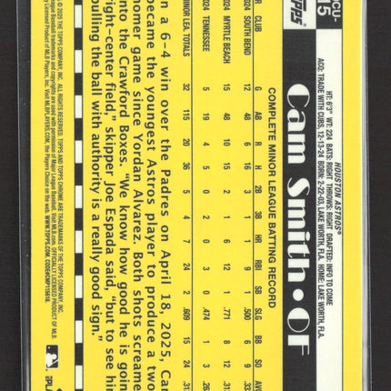 2025 Topps Chrome Update Cam Smith #90CU-15 RC