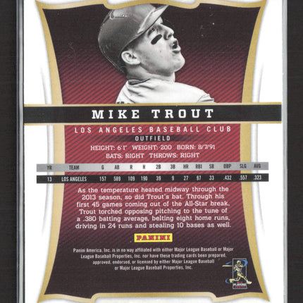 2013 Panini Select Prizm Mike Trout #22 Silver