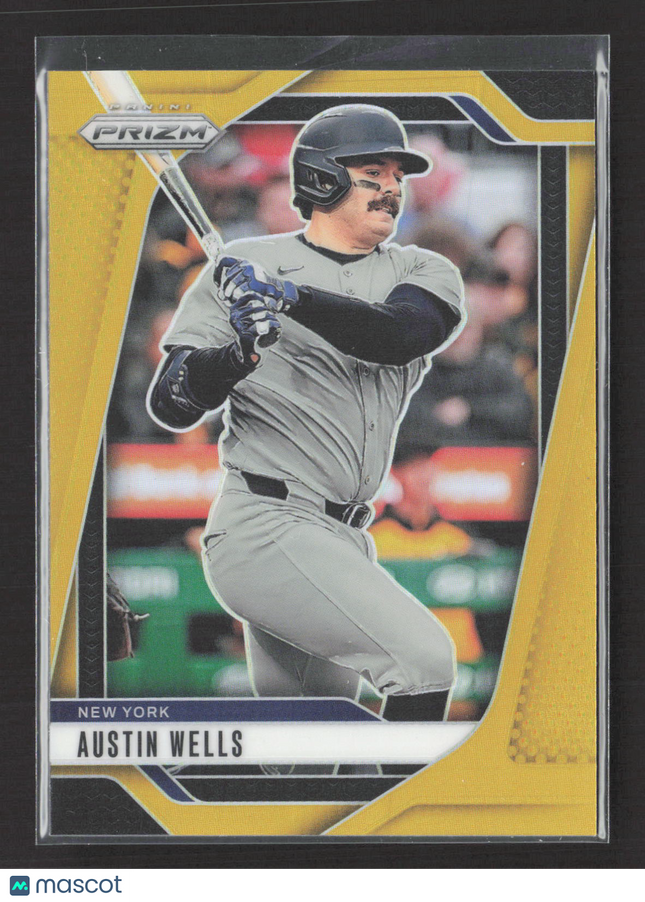 2025 Panini Prizm Baseball Austin Wells #212 Gold 01/10