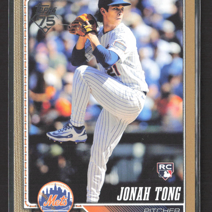 2026 Topps Series One Jonah Tong #4 Gold RC /2026