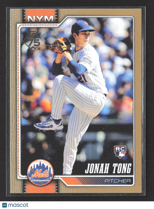 2026 Topps Series One Jonah Tong #4 Gold RC /2026
