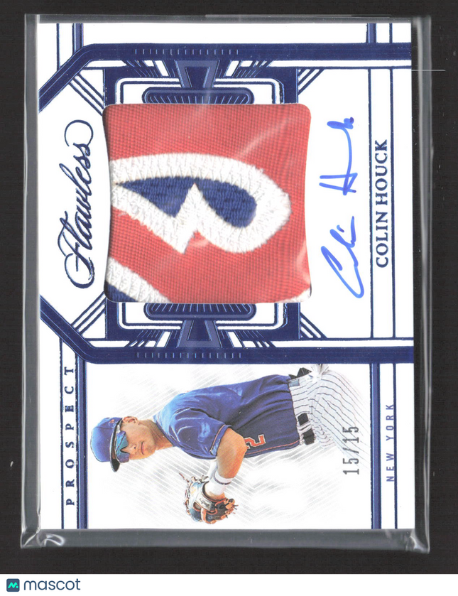 2024 Panini Flawless Baseball Colin Houck #PPA-CH Patch 15/15