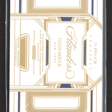 2024 Panini Flawless Baseball Colin Houck #PPA-CH Patch 15/15