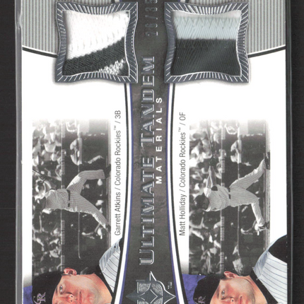2006 Upper Deck Collection Ultimate Tandem Materials Matt Holliday Garret atkins