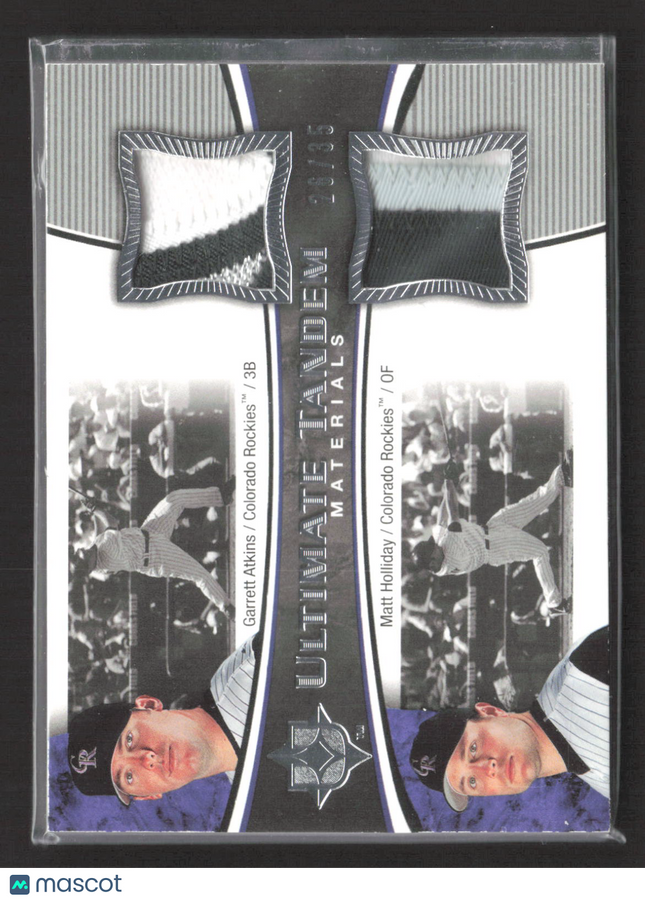 2006 Upper Deck Collection Ultimate Tandem Materials Matt Holliday Garret atkins