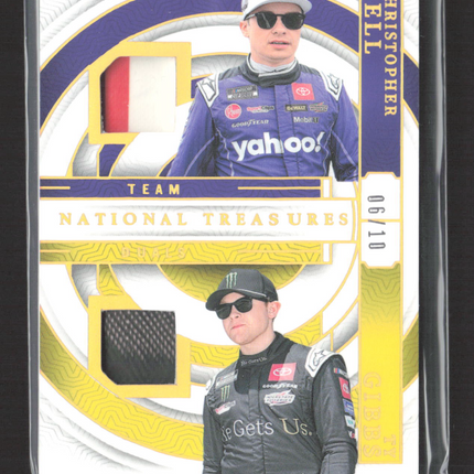 2024 Panini National Treasures Racing Ty Gibbs Christopher Bell #TD-JGR2 /10