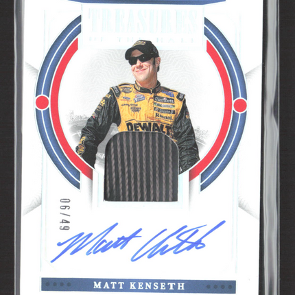 2024 Panini National Treasures Racing Matt Kenseth #TH-MKT Auto 06/49 Race-worn