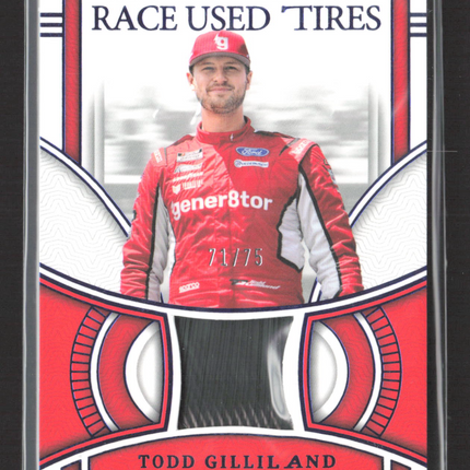2024 National Treasures Racing Todd Gilliland #RUT-TGD Race Used Tires 71/75