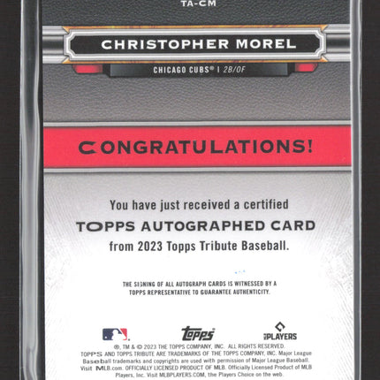 2023 Topps Tribute Christopher Morel #TA-CM RC 076/190
