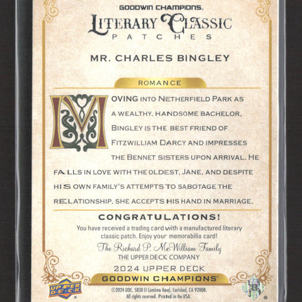 2024 UD Goodwin Champions Literary Classic Patches Manufactured Patch #LCP-49