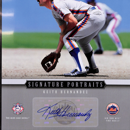2005 Upper Deck UD Portraits Signature Portraits Keith Hernandez #SP-KH