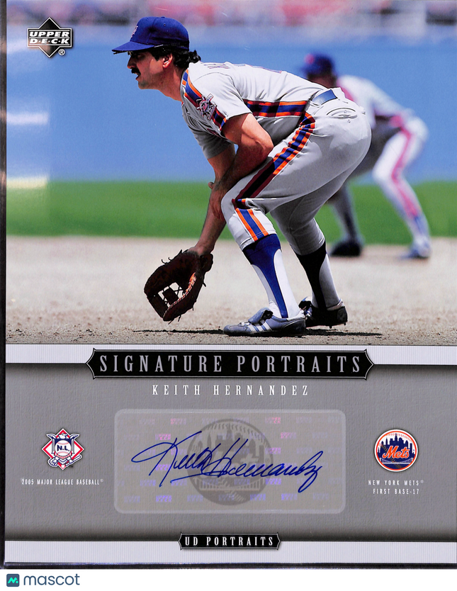 2005 Upper Deck UD Portraits Signature Portraits Keith Hernandez #SP-KH