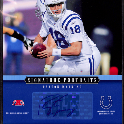 2005 Upper Deck Portraits Signature Portraits Peyton Manning #SP-4