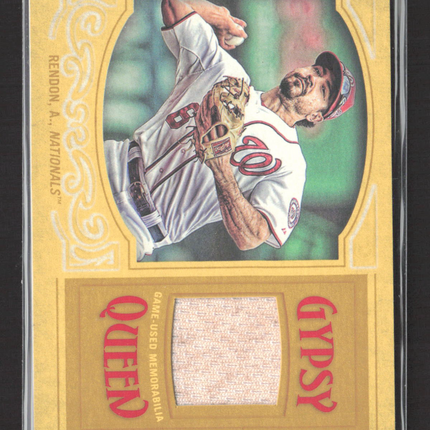 2016 Topps Gypsy Queen Anthony Rendon 05/50 Gold Jersey