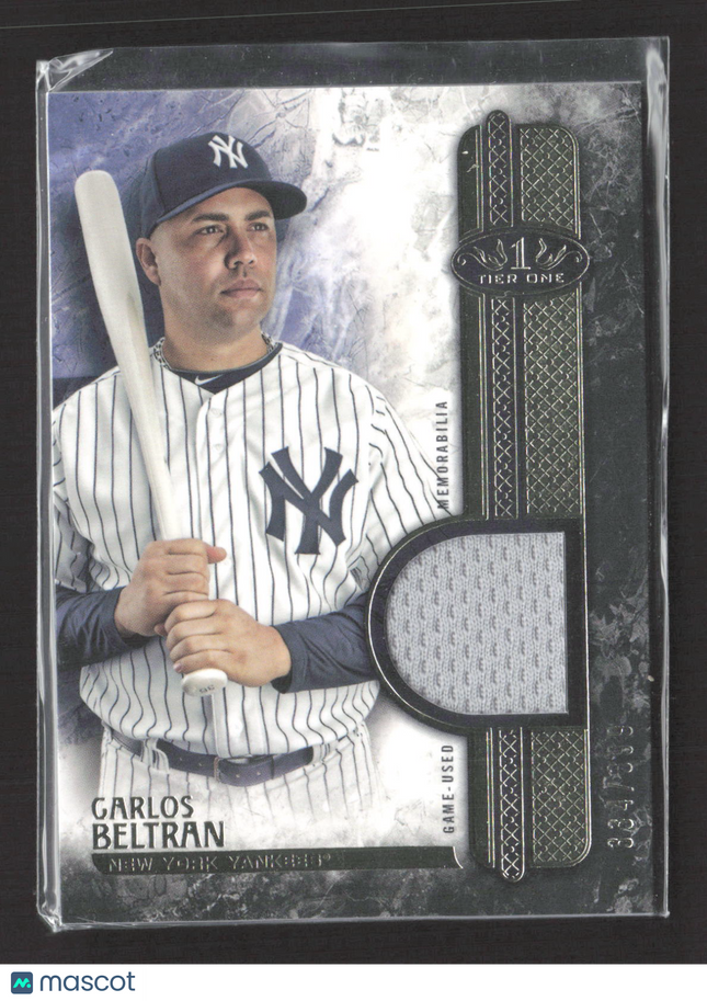 2016 Topps Tier One Carlos Beltran #T1R-CBE Jersey /399