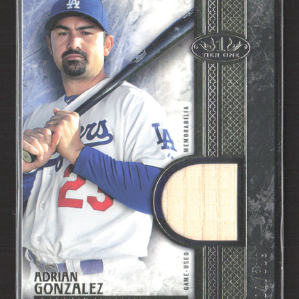 2016 Topps Tier One Adrian Gonzalez #T1R-AGN Game-Used Bat Relic /399