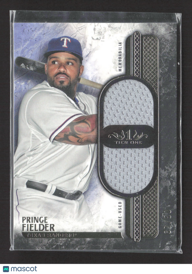 2016 Topps Tier One Prince Fielder Dual Relic 37/50 Jersey