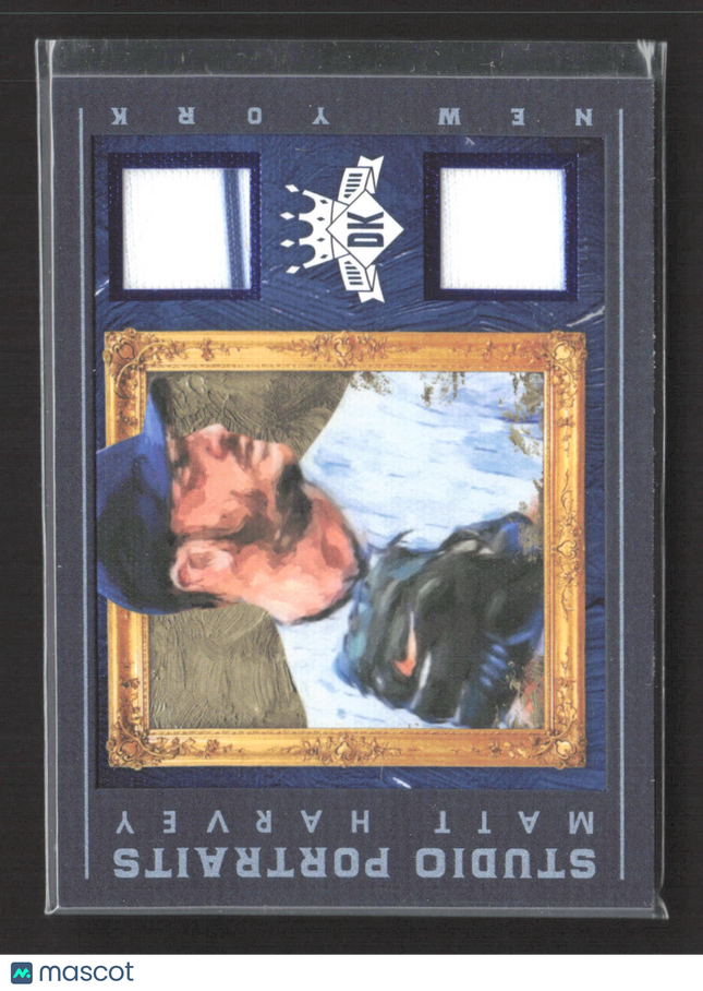 2016 Panini Diamond Kings Studio Portraits Matt Harvey Blue Jersey 10/25