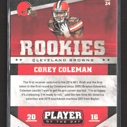 2016 Panini Player of the Day Corey Coleman #24 RC
