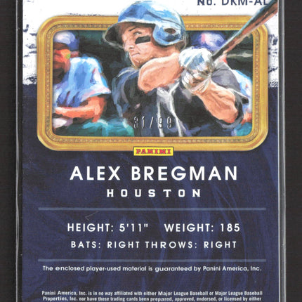 2016 Panini Diamond Kings Alex Bregman #DKM-AL Dual Jersey 31/99