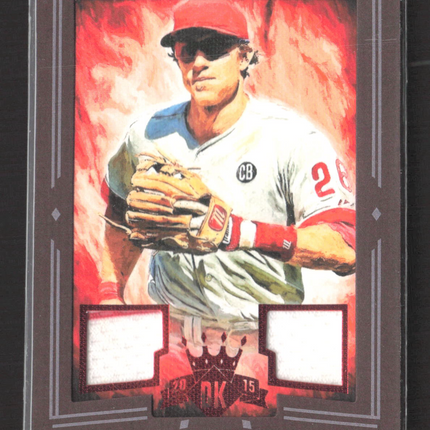 2015 Panini Diamond Kings Chase Utley #27 Dual Game-Used Material 76/99