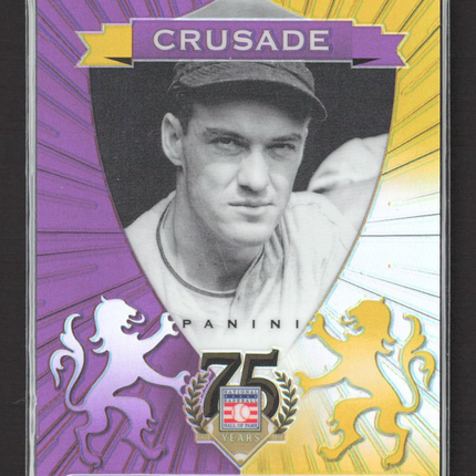 2014 Panini Hall of Fame Baseball Crusade Arky Vaughan #62 Purple Gold 09/50