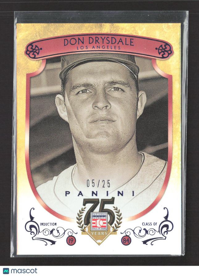 2014 Panini Hall of Fame Baseball Don Drysdale #57 05/25