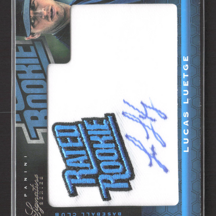 2012 Panini Signature Series Lucas Luetge #133 Rated Rookie Patch 204/299 Auto