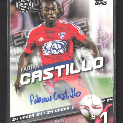 2016 Topps MLS 24 Under 24 Fabian Castillo #157 024/219 Auto