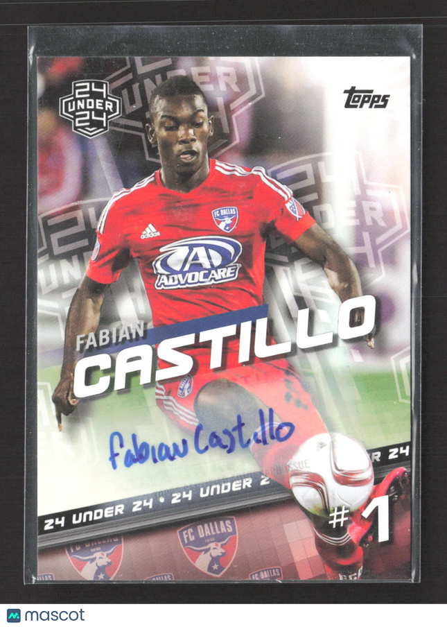 2016 Topps MLS 24 Under 24 Fabian Castillo #157 024/219 Auto