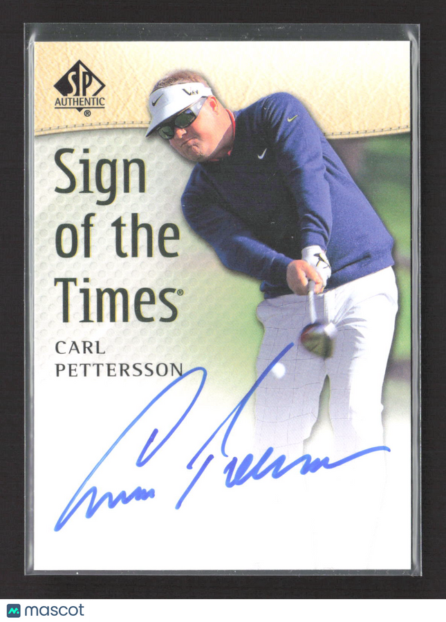 2013 Upper Deck SP Authentic Sign of the Times Carl Pettersson Auto