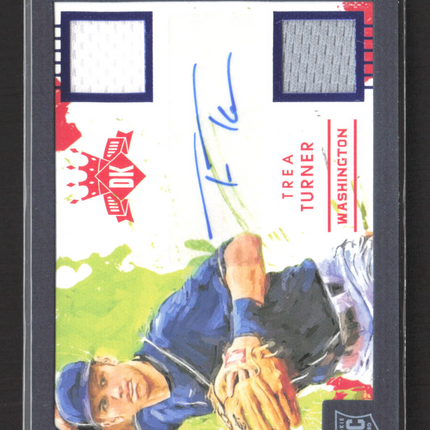 2016 Panini Diamond Kings Trea Turner #RS-TT RC Auto Dual Patch 18/49