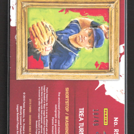 2016 Panini Diamond Kings Trea Turner #RS-TT RC Auto Dual Patch 18/49
